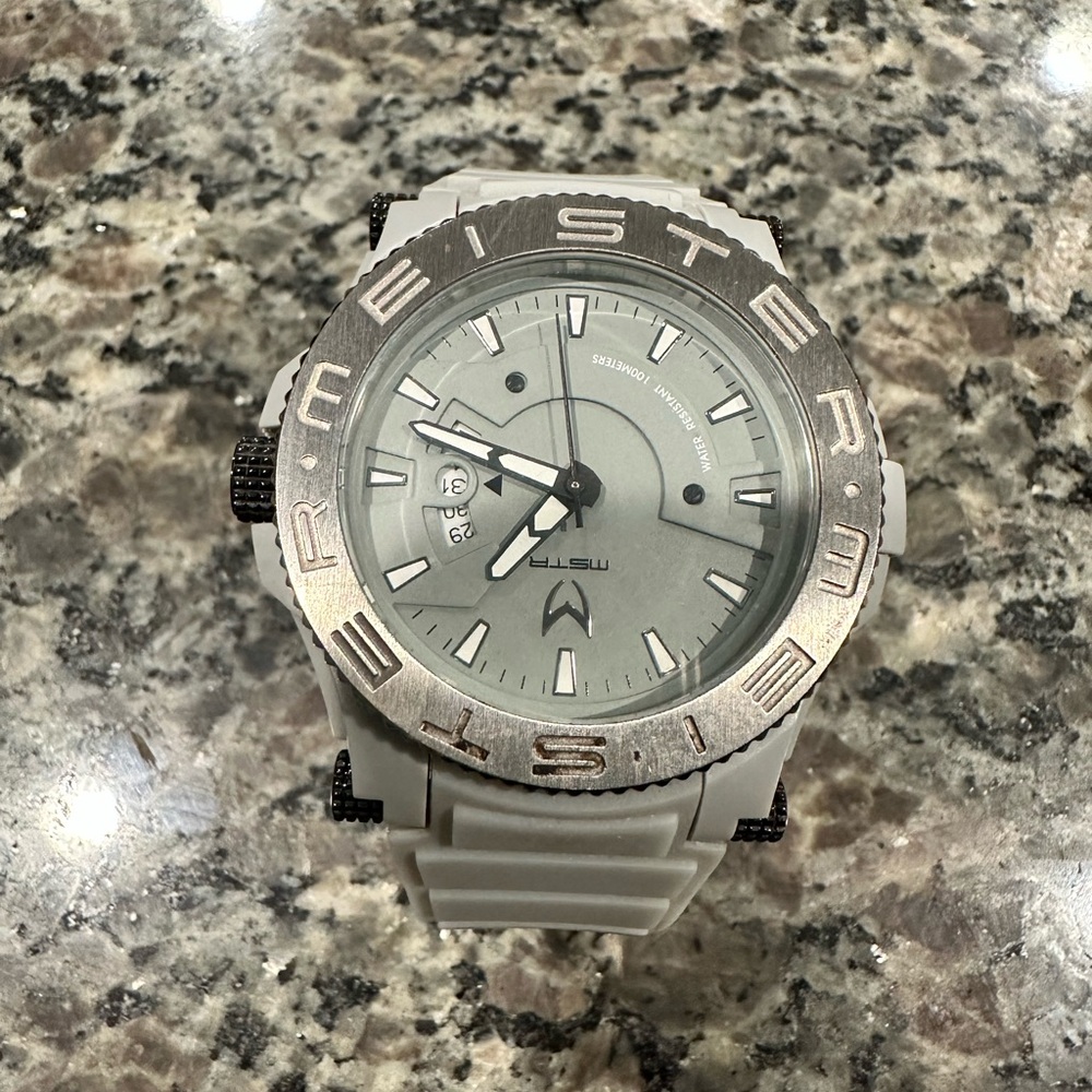 Silver and Black Smartwatch
